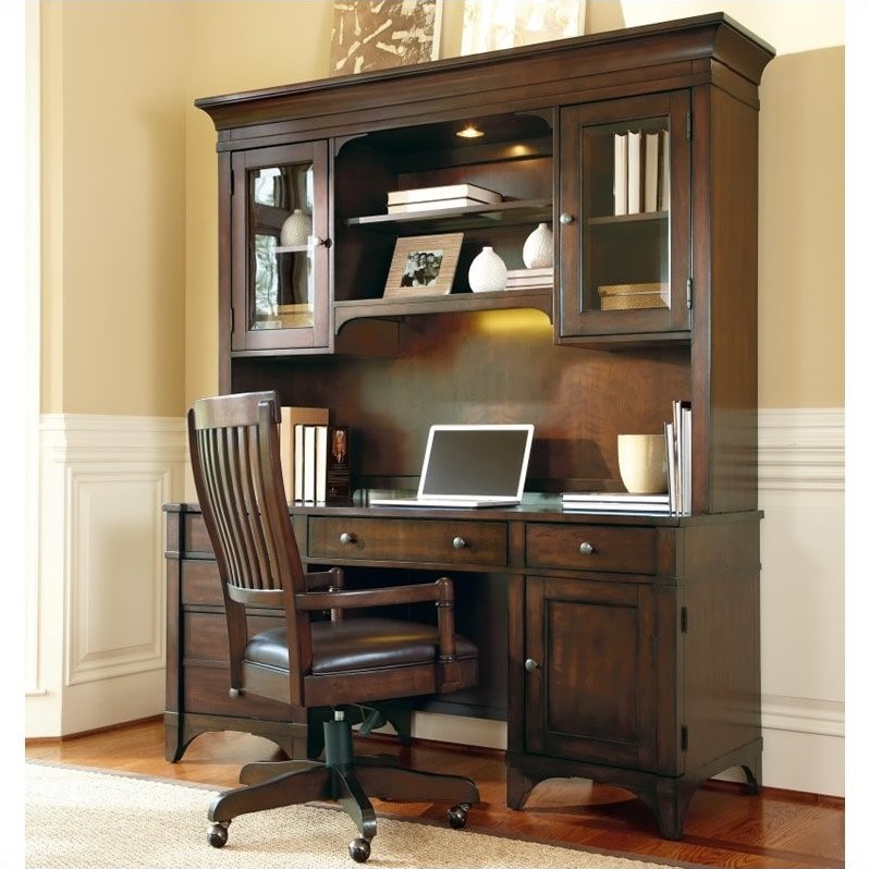Hooker Furniture Abbott Place Computer Credenza And Hutch In Cherry Hooker Furniture Abbott Place Computer Credenza And Hutch In Cherry