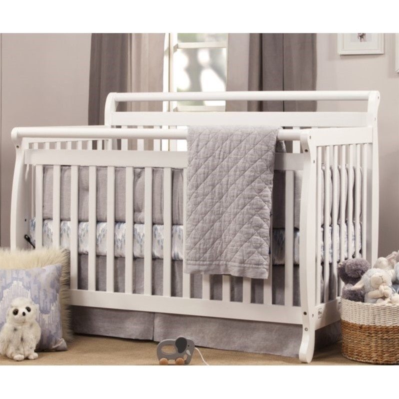 DaVinci Emily 4in1 Convertible Wood Baby Crib in White M4791W