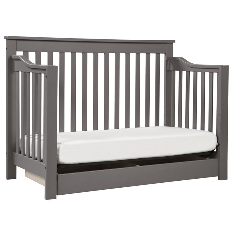 DaVinci Piedmont 4In1 Convertible Crib with Toddler Rail in Slate