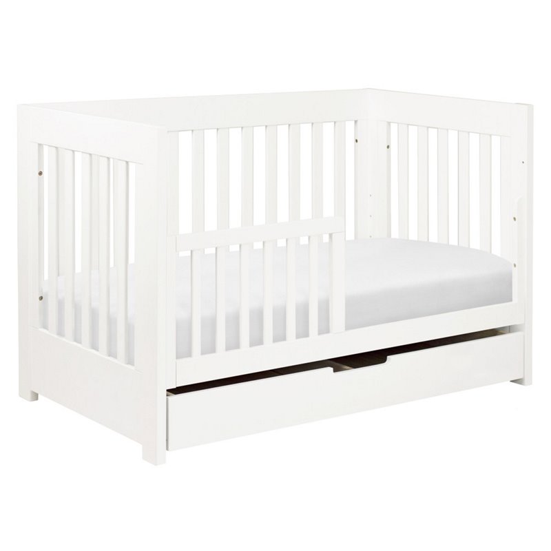 Babyletto Mercer 3 In 1 Convertible Wood Baby Crib In Babyletto Mercer 3 In 1 Convertible Crib With Toddler Rail