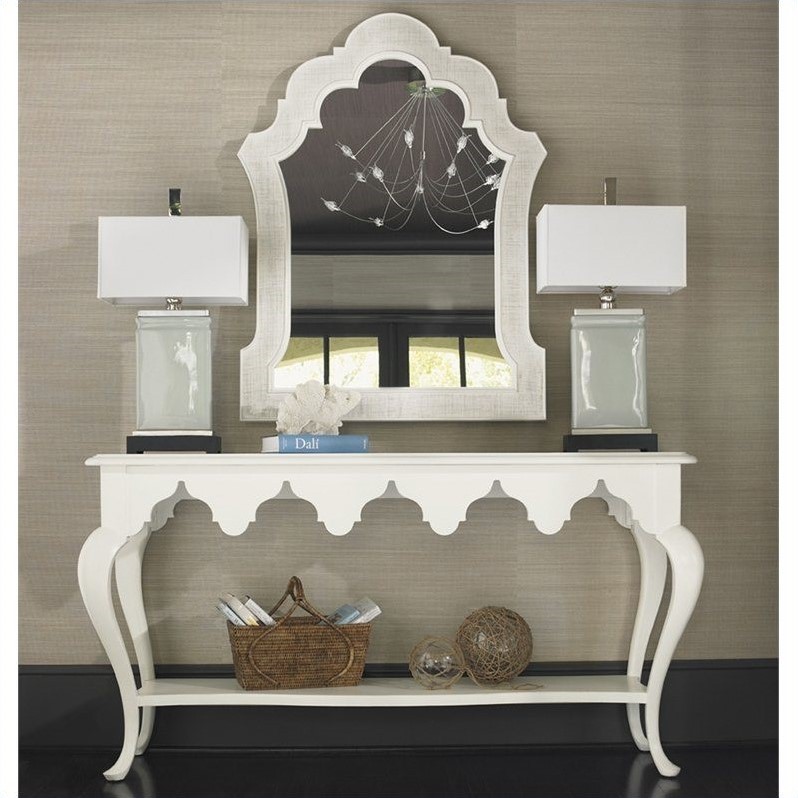 Tommy Bahama Home Ivory Key Mirror and Console Table Set ...