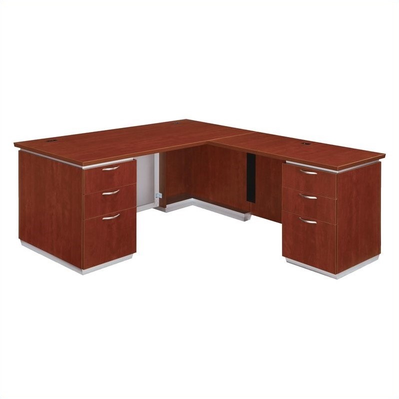 DMi Pimlico Laminate Executive 72 in. Right L-Shaped Desk (Flat Pack ...