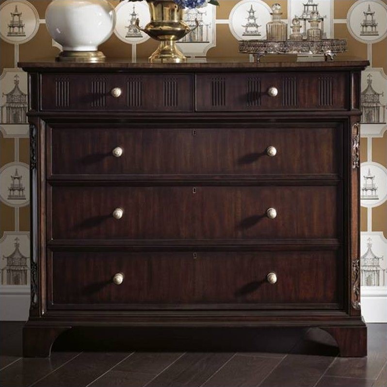 Stanley Charleston Regency Franklin Media Chest in Classic Mahogany ...