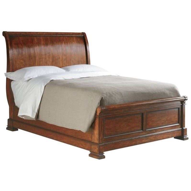 Stanley Furniture Louis Philippe California King Sleigh Bed in Burnished Honey - 058-63-54