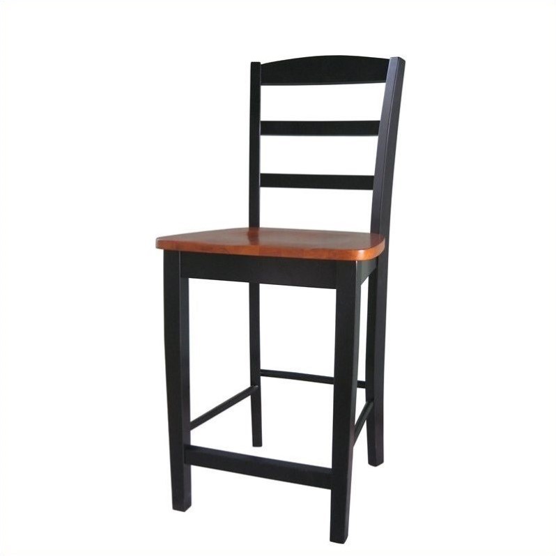 24 Counter Stool In Black And Soft Cherry S57 402   426617 L 