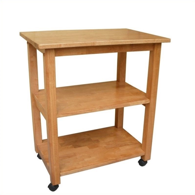 Microwave Cart in Medium Oak - WC04-185