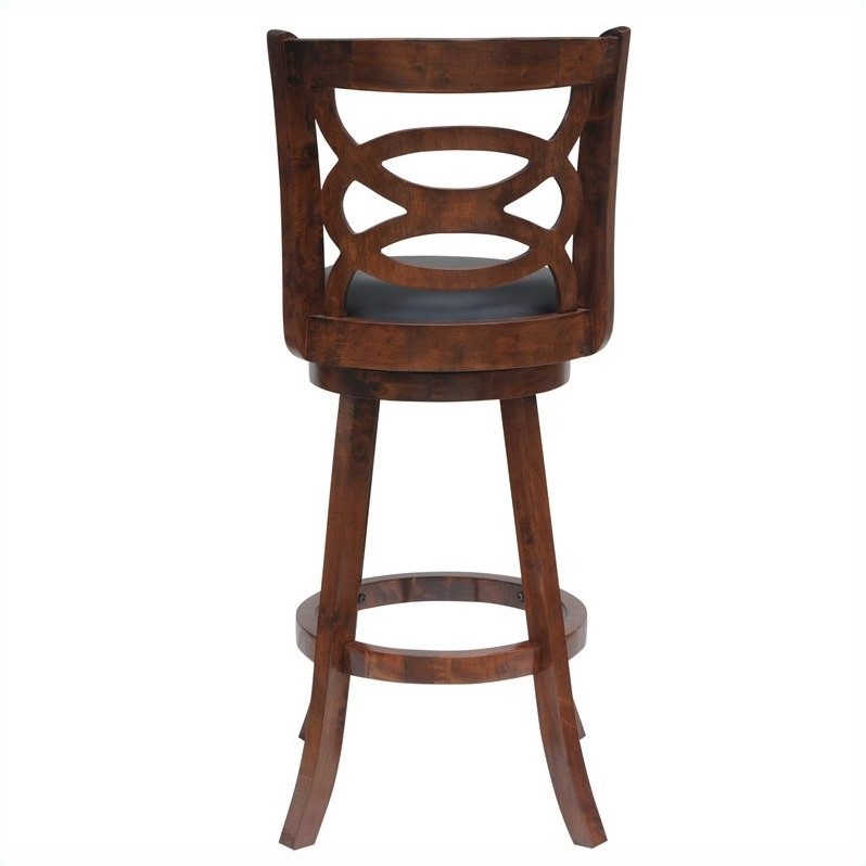 24 Swivel Counter Stool In Walnut Finish 61524   484389 2 L 