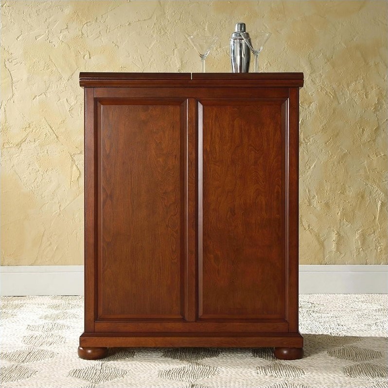 Crosley Furniture Alexandria Expandable Home Bar Cabinet ...