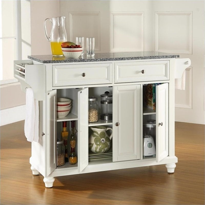 crosley furniture cambridge solid granite top kitchen island in white finish kf30003dwh crosley furniture cambridge solid granite top kitchen island in white finish kf30003dwh