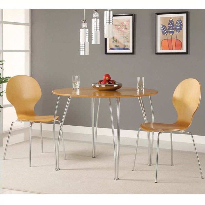 Wood Dining Chair in Natural (Set of 2) - 3332096