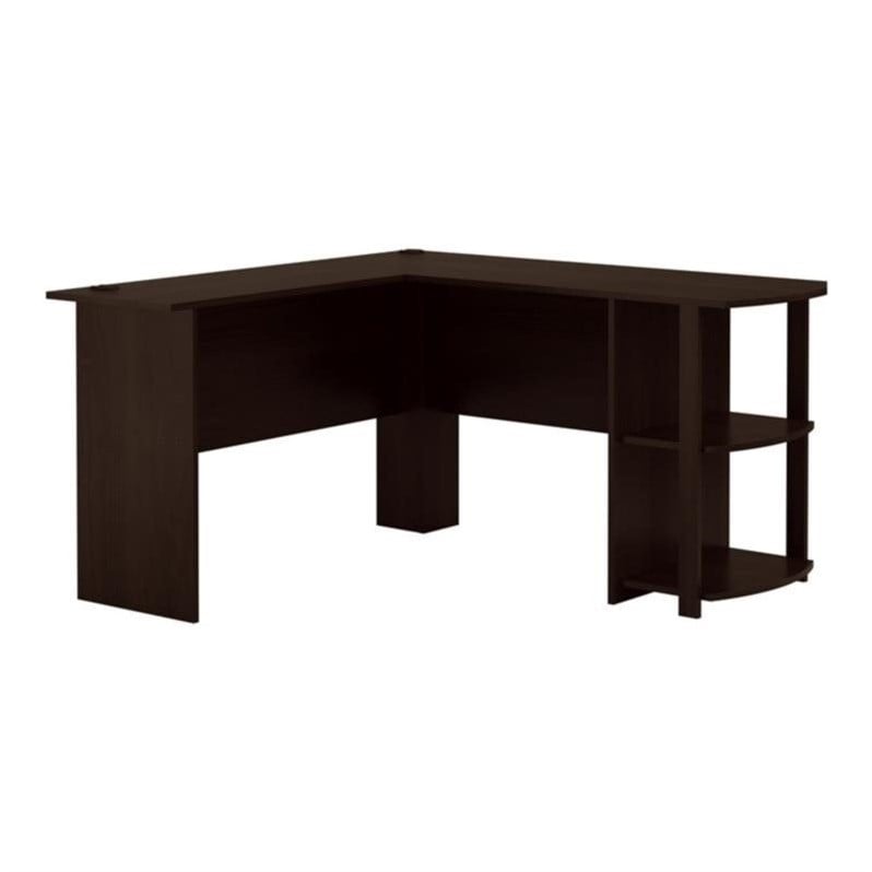 L Shaped Computer Desk in Dark Russet Cherry  9354303PCOM