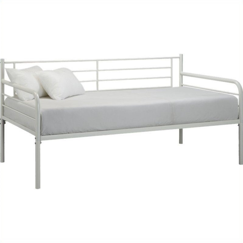 Metal Twin Daybed in White 5498096
