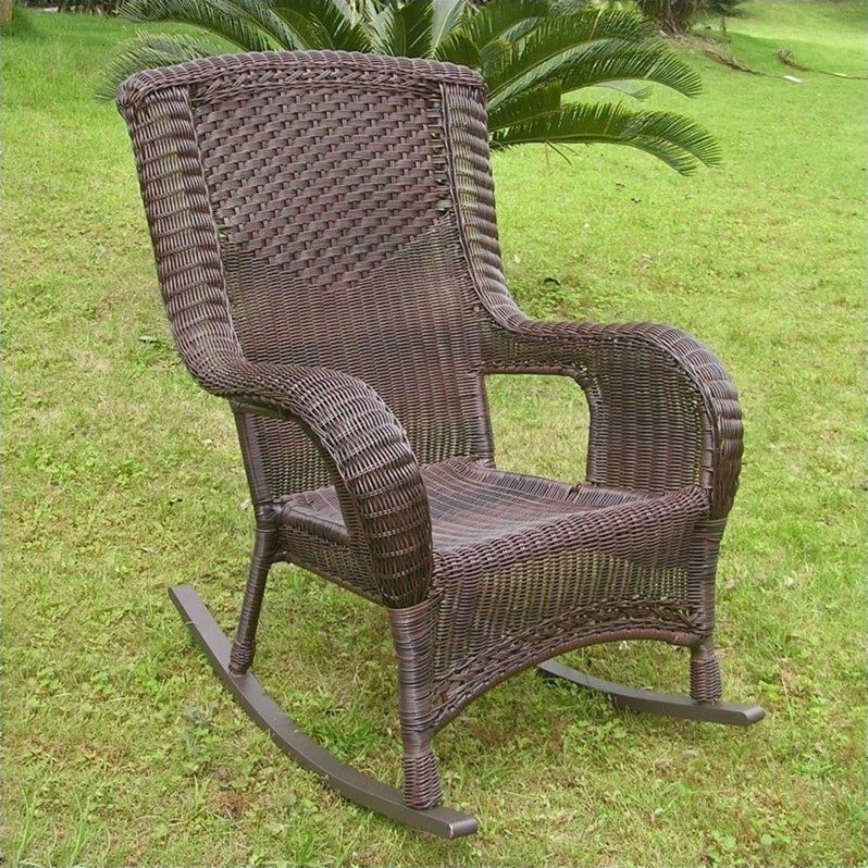 Resin Wicker/Aluminum Patio Rocker - 4007-XX