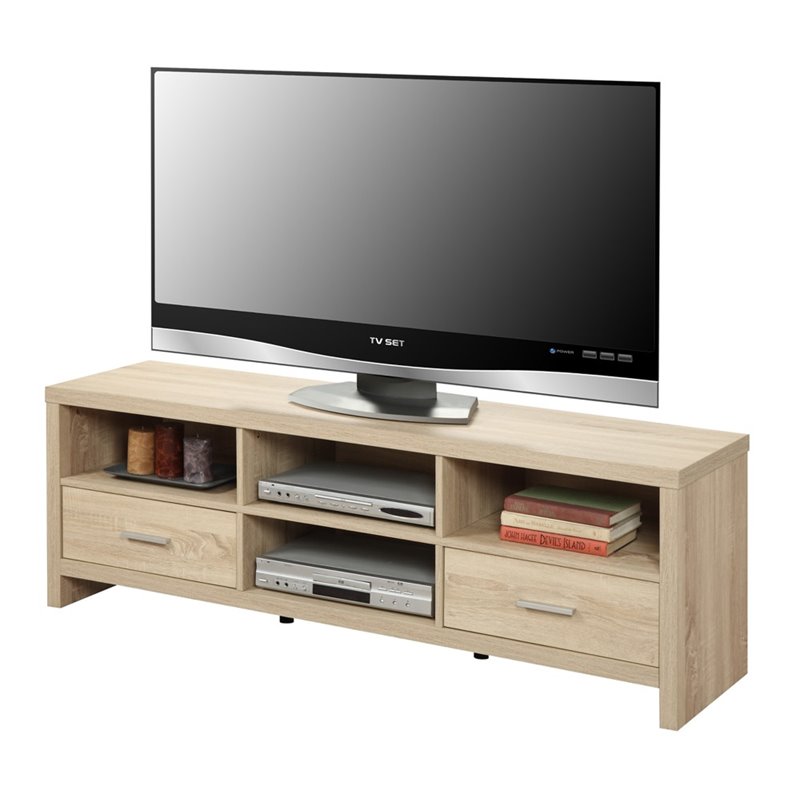 60" TV Stand in Weathered White - 131124WW