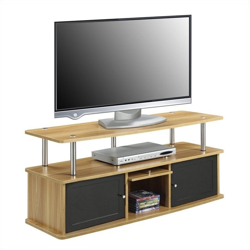 47" TV Stand with 3 Cabinets in Light Oak - 151202LO