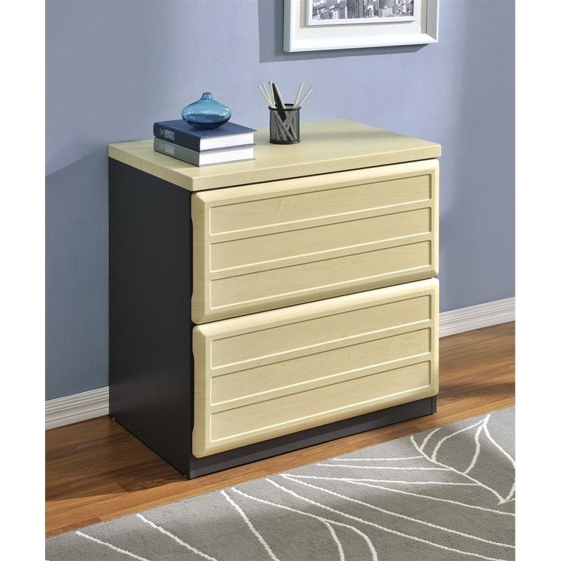 Altra Furniture Benjamin 2 Drawer File Cabinet In Natural And Gray 9522096