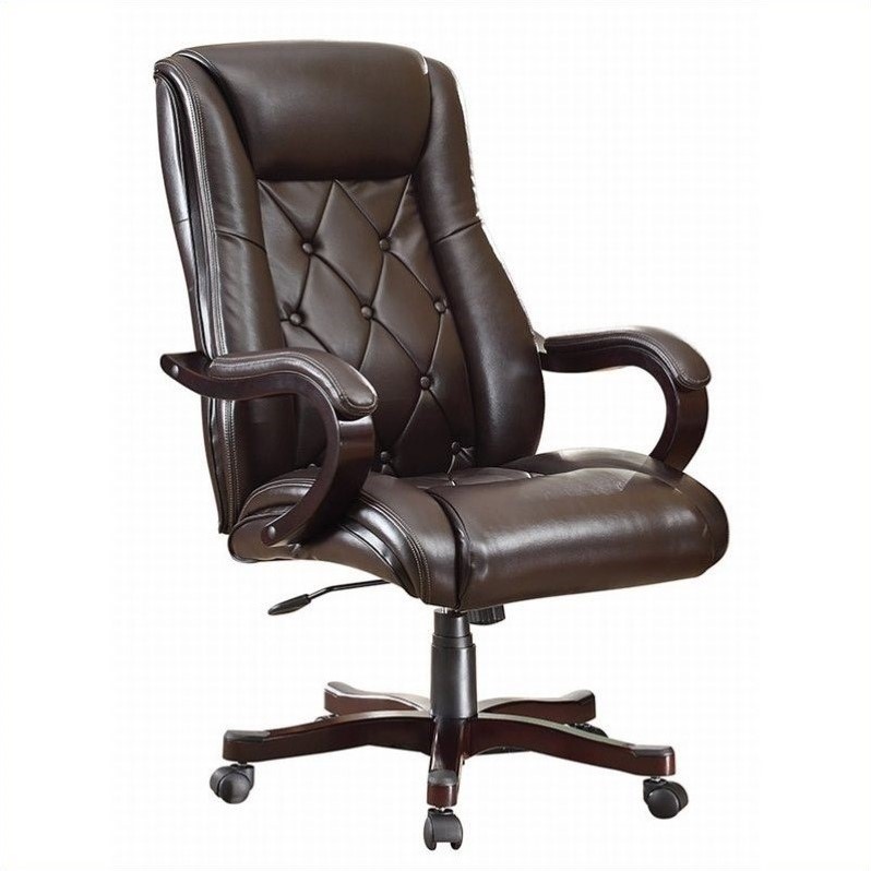 Executive Office Chair In Espresso Finish - BP-CHTX-EC9