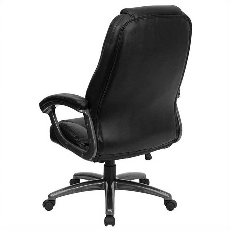 Ergonomically Curved Office Chair in Black - GO-7145-BK-GG