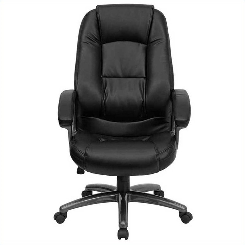 Ergonomically Curved Office Chair In Black Go 7145 Bk Gg