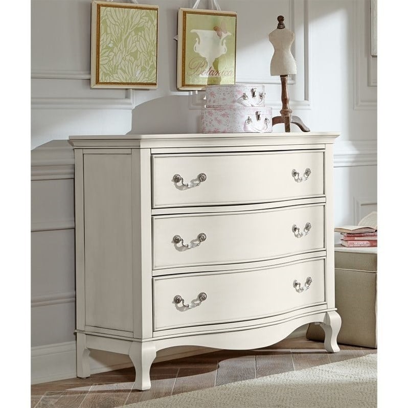 white dresser with toy storage