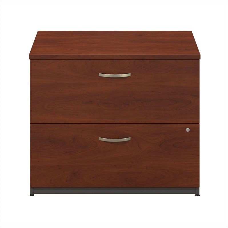 Bush Business Furniture Series C 36W 2Dwr Lateral File Hansen Cherry