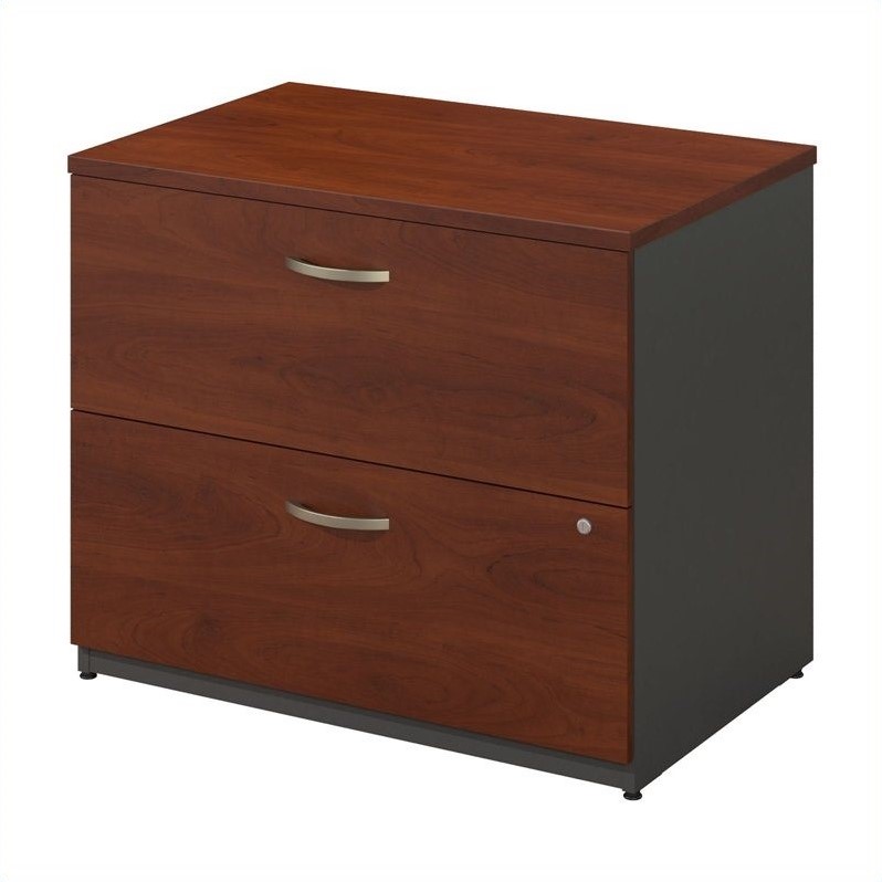 Bush Business Furniture Series C 36W 2Dwr Lateral File Hansen Cherry ...