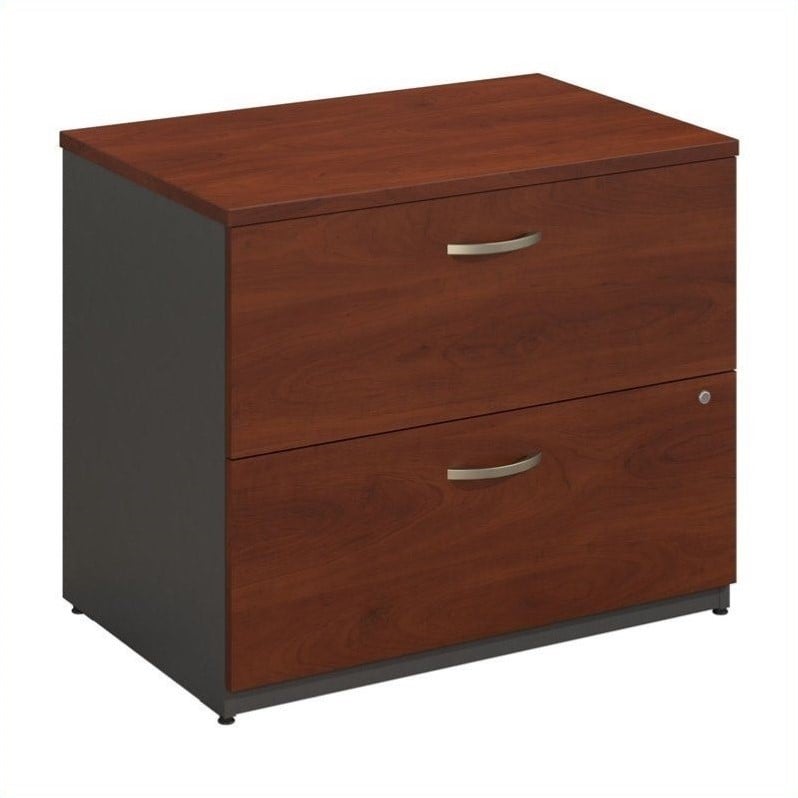 Bush Business Furniture Series C 36W 2Dwr Lateral File Hansen Cherry ...