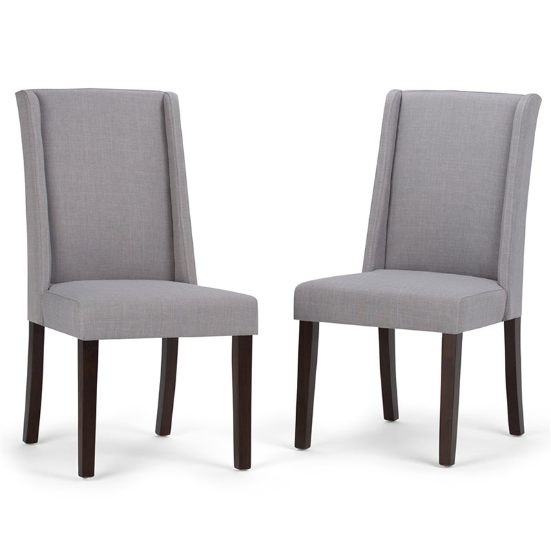 Deluxe Dining Chair in Dove Gray (Set of 2) - AXCDCHR-002-DGL