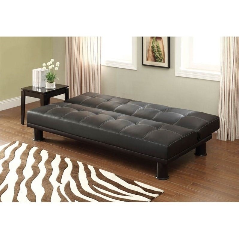 Primo International Deejay Phyllo Convertible Sofa in Black - PHYL-SOFY0018