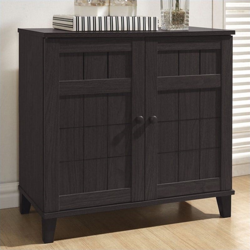 Glidden Short Shoe Cabinet in Dark Brown - FP-1201