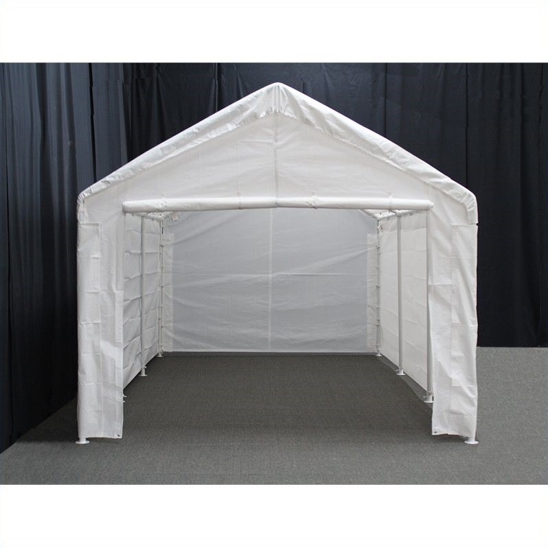  King  Canopy  10 x 20  Hercules  Enclosed Canopy  in White 