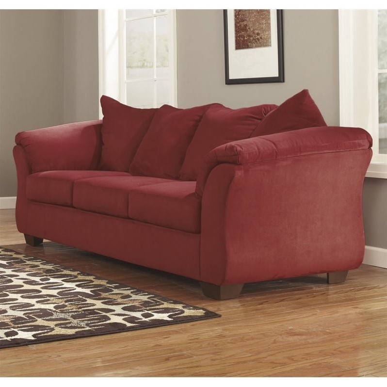 Ashley Darcy Fabric Full Size Sleeper Sofa in Salsa 7500136