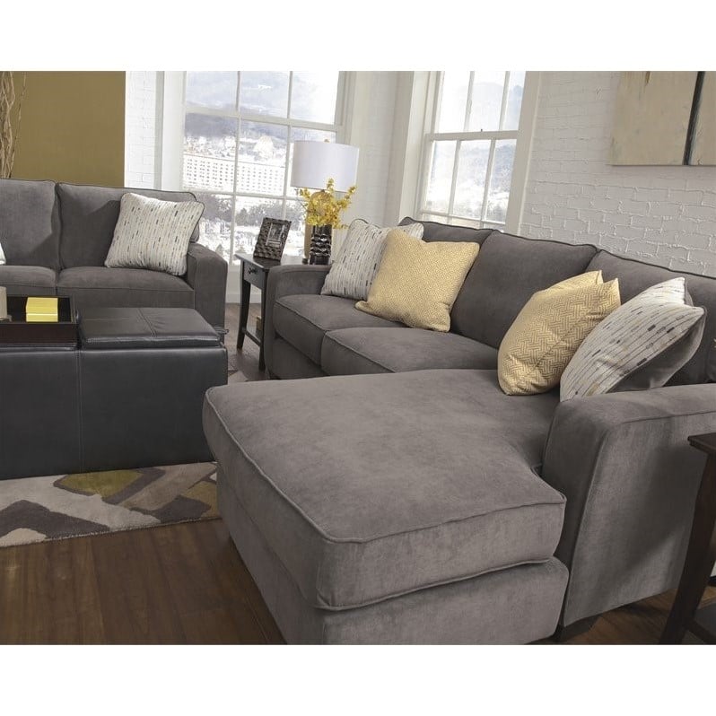 Ashley Furniture Hodan Fabric 2 Piece Sectional in Marble ...