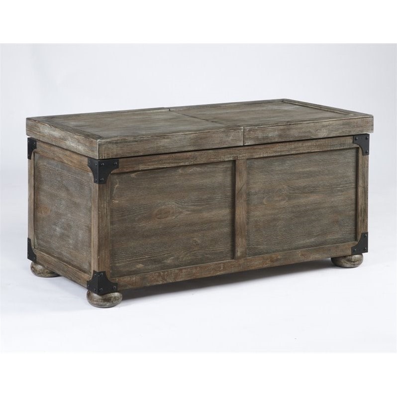 Ashley Vennilux Storage Coffee Table in Gray and Brown - T500-720