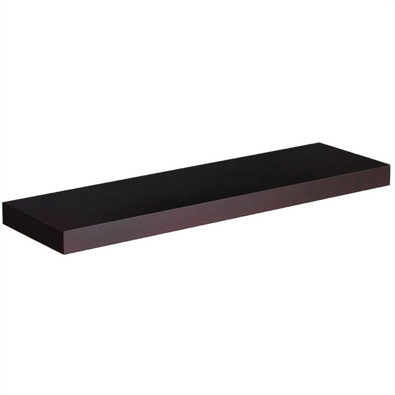 southern enterprises chicago floating shelf 36 quot in chocolate en7361 southern enterprises chicago floating shelf 36 quot in chocolate en7361