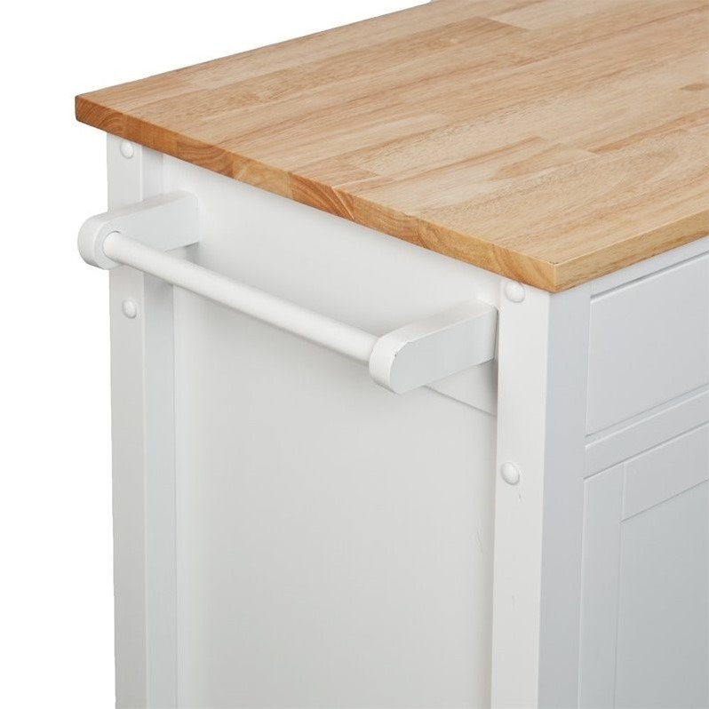 Southern Enterprises Martinville Kitchen Cart In White Ka3277 Southern Enterprises Martinville Kitchen Cart In White Ka3277