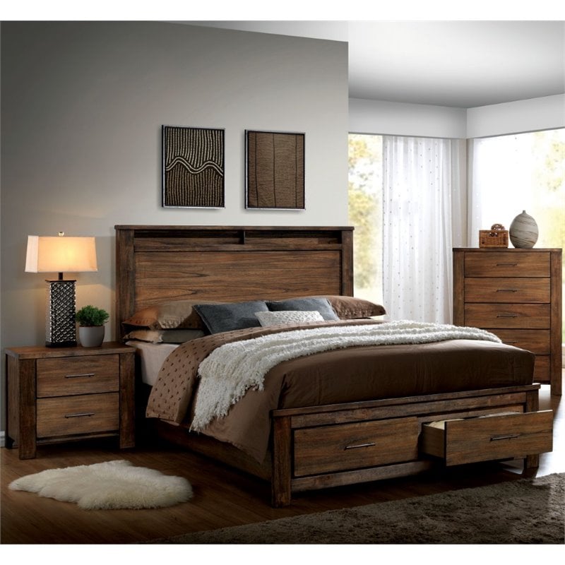 Furniture of America Nangetti 3 Piece California King ...