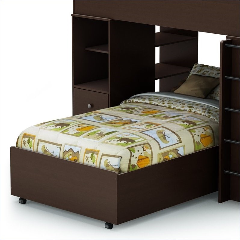 Unique Bed On Casters with Simple Decor