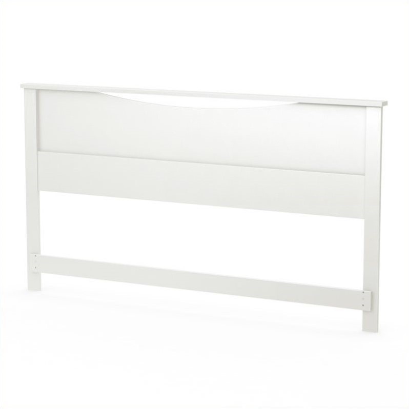 South Shore Step One King Panal Headboard in White - 3160290
