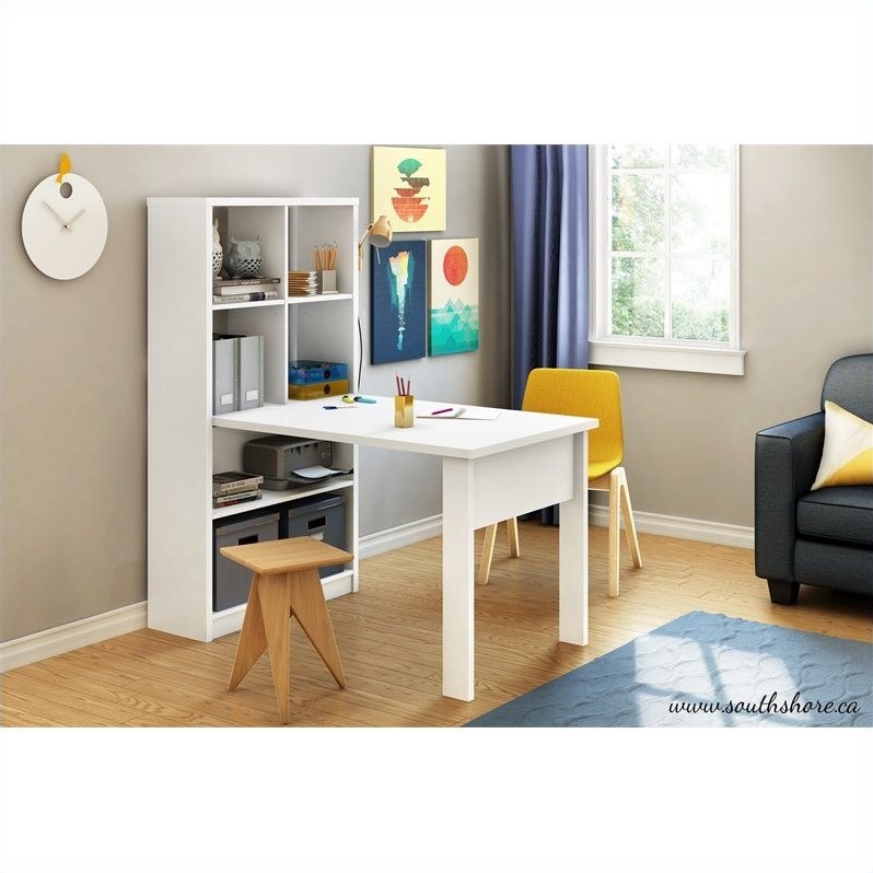 South Shore Annexe Craft Table and Storage Unit Combo in ...