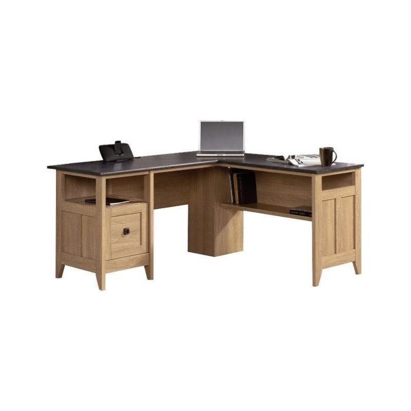 Pemberly Row L-Desk in Dover Oak - PR-437539