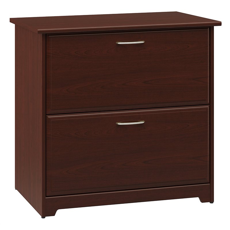 Bush Cabot 2 Drawer Lateral File Cabinet in Harvest Cherry ...