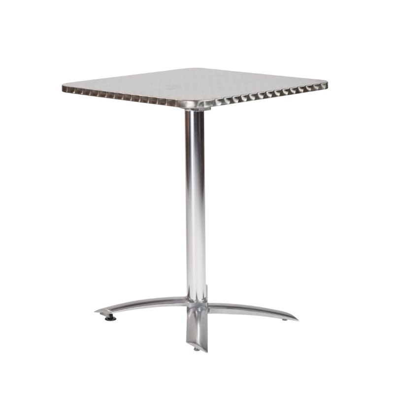  Dining Tables Eurostyle Arden Square Dining Table in Stainless Steel