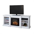 Real Flame Fresno Electric Fireplace TV Stand in White 