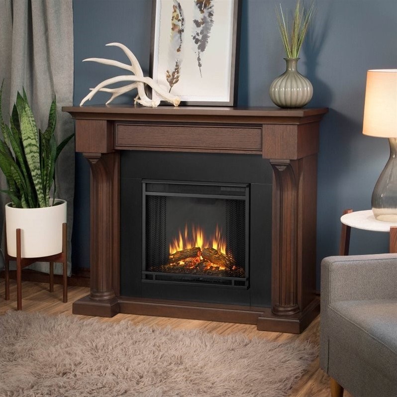 Real Flame Verona Indoor Electric Fireplace in Chesnut Oak - 5420E-CO