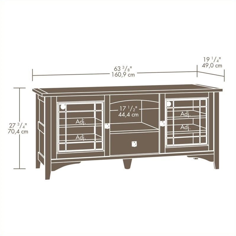 Entertainment TV Stand in Abbey Oak - 404867