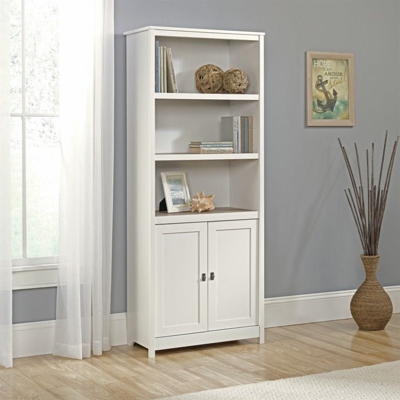 3 Shelf Bookcase in Soft White 417593