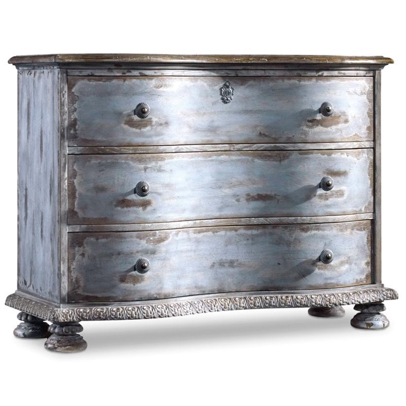 Hooker Chatelet 3 Drawer Accent Chest in Blue 585185001