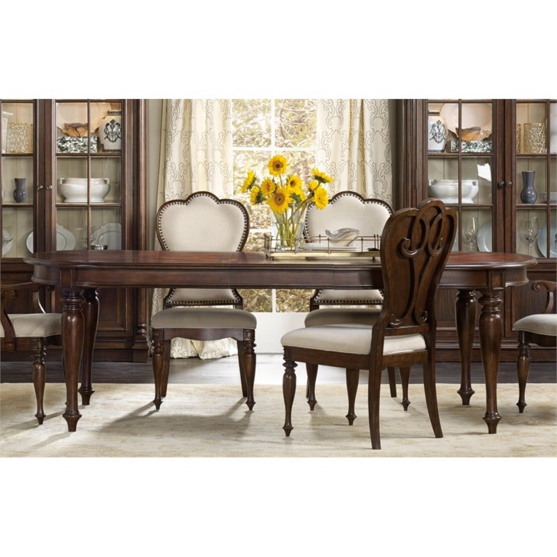 Hooker Leesburg Extendable Dining Table in Mahogany - 5381-75200