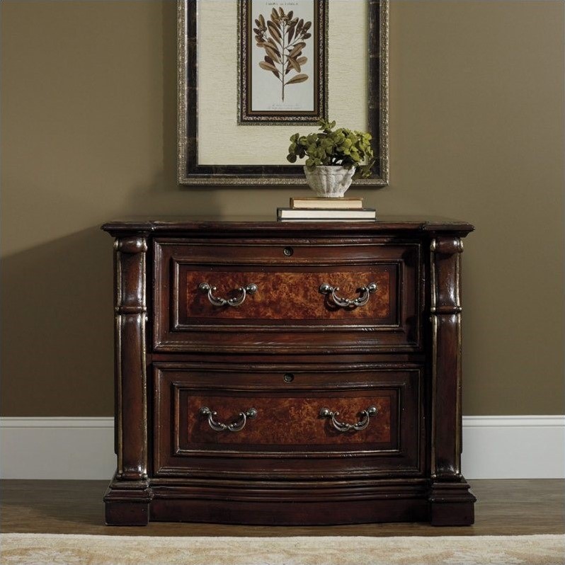 Hooker Furniture Grand Palais 2-Drawer Lateral File in Dark Walnut ...